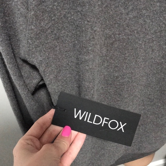 WILDFOX Easy Tiger Sommers Asphalt Gray Sweatshirt - Picture 6 of 7